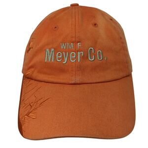 WM F. Meyer Co. Moen Strapback Baseball Cap Orange One Size Adjustable Towsleys